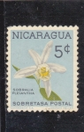 Stamps Nicaragua -  FLORES- SOBRALIA PLEIANTHA