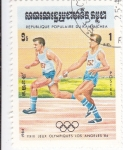 Stamps Cambodia -  JUEGOS OLIMPICOS LOS ANGELES'84
