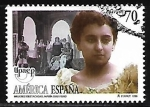 Stamps : Europe : Spain :  América Mujeres destacadas - María Guerrero