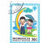 Stamps Mongolia -  ILUSTRACIÓN NIÑOS