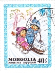 Sellos de Asia - Mongolia -  ILUSTRACIÓN NIÑOS