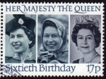 Stamps United Kingdom -  COL-SIXTIETH BIRTHDAY (QUEEN ELISABETH II)