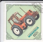 Sellos de Asia - Mongolia -  TRACTOR- RENAULT