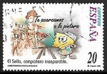 Stamps : Europe : Spain :  El sello, compañero inseparable - Te acercamos a la pintura