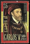 Stamps Spain -  Carlos V - 500 años