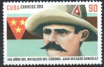 Stamps Cuba -  145th  DEL  NACIMIENTO  DEL  CORONEL  JUAN  DELGADO  GONZÁLEZ