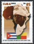 Sellos de America - Cuba -  40th  ANIVERSARIO  DE  LAS  RELACIONES  DIPLOMÁTICAS  ENTRE  BENIN  Y  CUBA