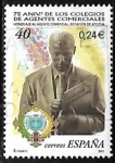 Stamps Spain -  75º aniversario de los Colegios de Agentes Comerciales  - Francisco Lopez hernández