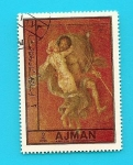 Stamps United Arab Emirates -  AJMAN - Casa de los Vetii - Arte Romano - Pompeya