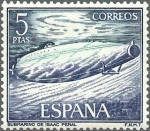 Stamps : Europe : Spain :  ESPAÑA 1964 1610 Sello Nuevo Barcos Marina Española Submarino Isaac Peral