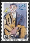 Stamps Spain -  Homenaje a Luis Seoane - El viejo y el pájaro
