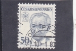 Stamps Czechoslovakia -  Presidente Gustav Husak 