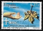 Stamps : Europe : Spain :  Contra el cáncer, todos juntos