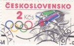 Stamps Czechoslovakia -  OLIMPIADA-CICLISMO