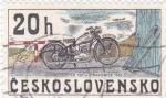 Stamps : Europe : Czechoslovakia :  MOTOCICLETA- CZ 150- STRAKONICE