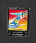 Stamps : Asia : United_Arab_Emirates :  Líneas Aereas y Avión