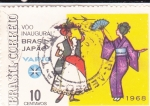 Sellos de America - Brasil -  TRAJES TÍPICOS BRASIL-JAPÓN