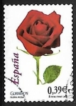 Stamps Spain -  Flora y Fauna - Rosa