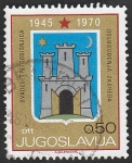 Stamps Yugoslavia -  1251C - 25 Anivº de la Liberación, Escudo de Zagreb