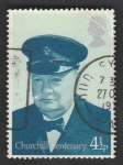 Stamps United Kingdom -  735 - Centº del nacimiento de sir Winston Churchill