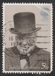 Stamps United Kingdom -  736 - Centº del nacimiento de sir Winston Churchill