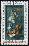 Stamps United States -  INT-WILLIAM M.HARNETT-AMERICAN PAINTING