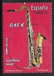 Stamps Spain -  Instrumentos musicales - Saxófono