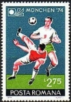 Stamps Romania -  Football