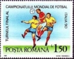 Sellos de Europa - Rumania -  Mundial de Fútbol de 1990, Italia