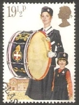 Stamps United Kingdom -  1040 - Conmemoración del 75 Anivº del Scutismo y 125 del nacimiento de Lord Baden Powell