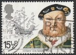 Stamps United Kingdom -  1047 - Henry VIII