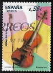 Stamps : Europe : Spain :  Instrumentos musicales - Violín