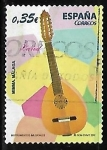Stamps : Europe : Spain :  Instrumentos musicales - Laud