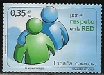 Stamps Spain -  Valores cívicos - Por el respeto en la red