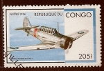 Stamps : Africa : Republic_of_the_Congo :  Avion