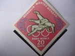 Stamps Mongolia -  Olimpiadas de Verano 1960 - Lucha libre.