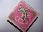 Sellos de Asia - Mongolia -  Olimpiadas de Verano 1960 - Lanzamiento de Disco.