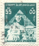 Stamps Africa - Egypt -  Piramide y Esfinge