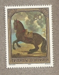 Stamps Europe - Liechtenstein -  Caballo