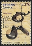 Stamps Spain -  Instrumentos musicales - Castañuelas