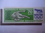 Stamps Mongolia -  Juegos Olímpicos de Verano 1960 Roma - Salto Alto.