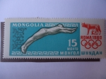Sellos del Mundo : Asia : Mongolia : Juegos Olímpicos de Verano 1960 Roma - Natación