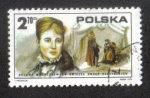Sellos de Europa - Polonia -  Revolución estadounidense, bicentenario, Helena Modrzejewska (1840-1909), actriz polaca, 1877