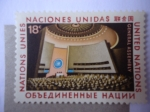 Stamps ONU -  Gran Salón de la ONU - Asamblea General