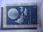 Stamps ONU -  Organización Meteorológica Mundial - Satélite - Airmail