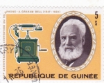 Stamps Guinea -  CENTENARIO DEL TELÉFONO- GRAHAM BELL