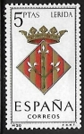Sellos de Europa - Espa�a -  Escudos de las Capitales de las provincias Españolas - Lerida 