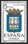 Stamps Spain -  Escudos de las Capitales de las provincias Españolas - Logroño