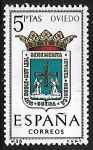 Sellos de Europa - España -  Escudos de las Capitales de las provincias Españolas - Oviedo