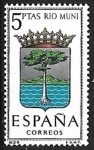 Sellos de Europa - Espa�a -  Escudos de las Capitales de las provincias Españolas - Rio Muni